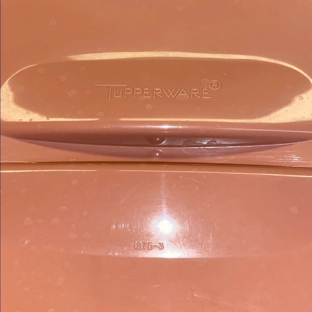 Vintage Tupperware 6 Cup Steamer 3 piece Set for Microwave Dusty Rose 1273 - 6